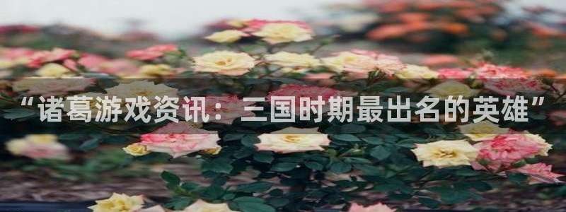高德娱乐注册开户：“诸葛游戏资讯：三国时期最出名的英雄”